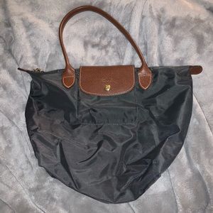 Gunmetal (dark grey) Le Pliage Longchamp Bag